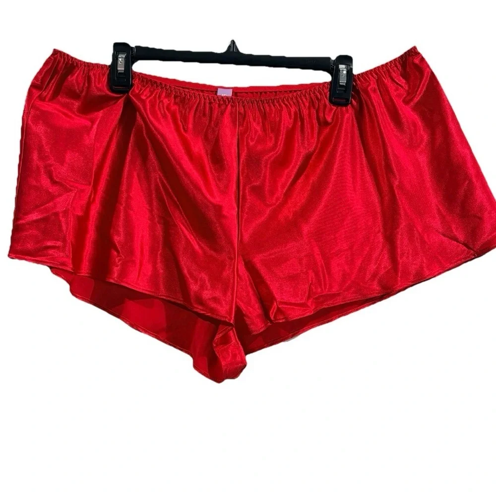 Women’s Satin Lace Pajama Set Winter Loungewear Size XXL Romantic‎